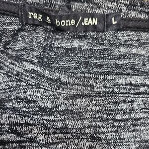 rag & bone/JEAN Black and Gray Knit Top